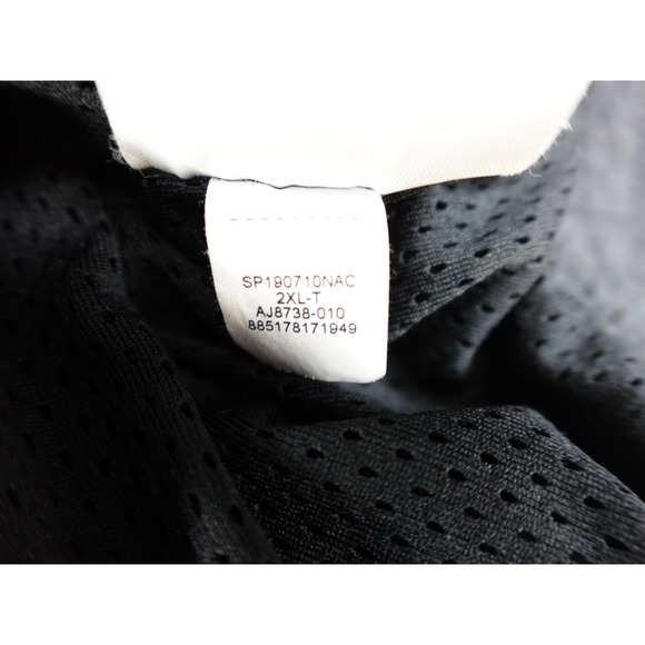 Jordan NBA All-Star Game Track Jacket Mens XXL Tall Black Mesh Sleeve Broken Zip - Picture 11 of 15